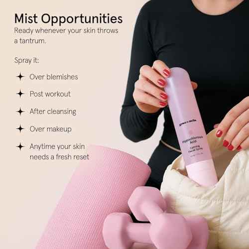 grace & stella Hypochlorous Acid Spray for Face - Body Acne Spray - Gentle Face Mist to Calm Redness & Flare-Ups Back Acne - Soothing Facial Mist for Sensitive Skin - Travel Size (60 ml/2 fl oz)