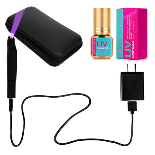 UV Lash Glue 3ml with LED Light Curing Lamp