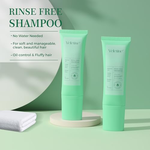 Travel-Size No Rinse Shampoo for Fresh, Clean Hair - 80ml