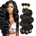 1B Body Wave Human Hair Bundles - 34 Inch Brazilian Virgin Hair