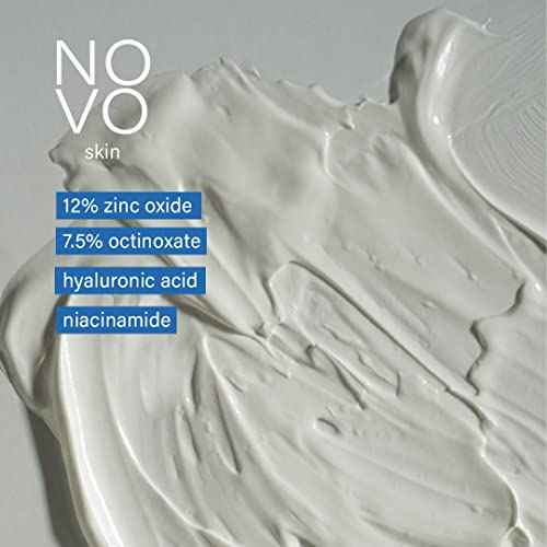 Collagen Boosting Sunscreen + Moisturizer SPF 45 w/ Hyaluronic Acid & Niacinamide. Anti aging. Broad Spectrum UVA / UVB / Blue light. Mineral based Zinc Oxide lotion, Non greasy, Oil-free. No White Cast. 2.0 oz pump