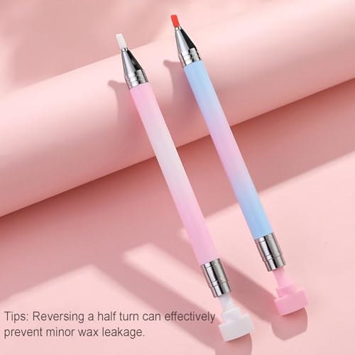 Rhinestone Picker Tool - Refillable Wax Pen with 3 Refills for Nail & Diamond Art