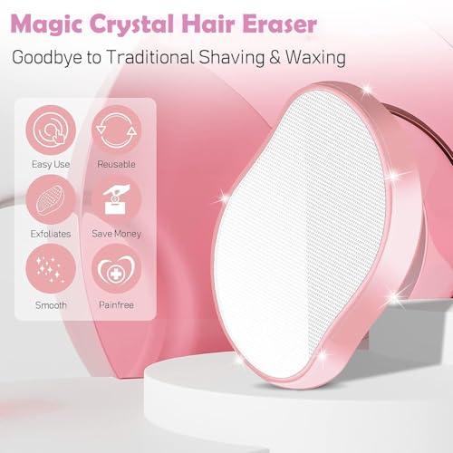 Crystal Hair Eraser - 2PCS Painless Hair Removal Tool for All Skin Types