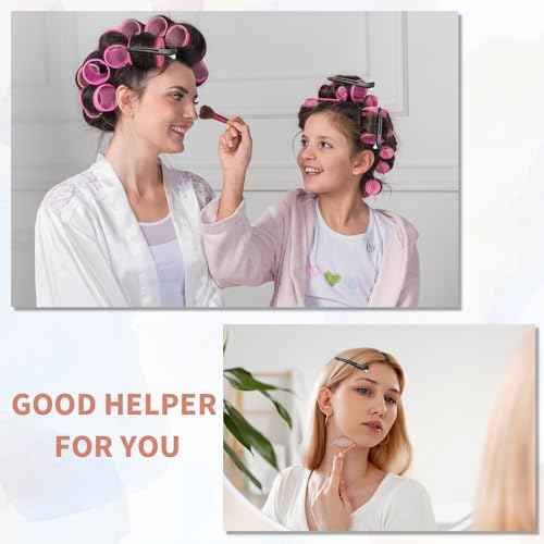 6 Pack Professional Hair Clips for Styling Sectioning, Non Slip Duck Billed with Silicone Band, Hair Roller Clips No Crease - Length 4.3'' for Salon and Home Haircuts(Black)