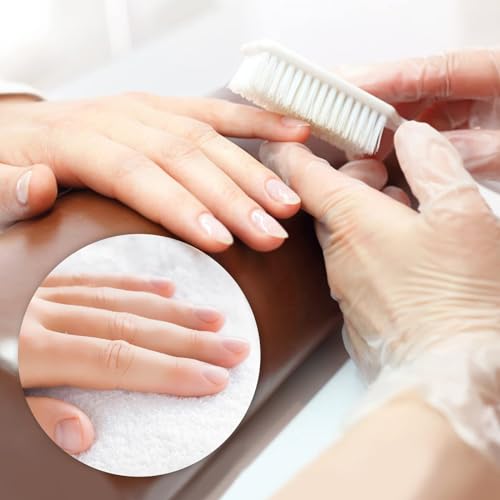 10 Pcs Nail Brush Set - Compact Handle Grip Manicure Tools
