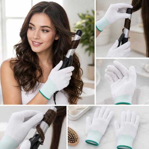 Heat Protection Gloves for Hair Styling, 8 Pcs Set