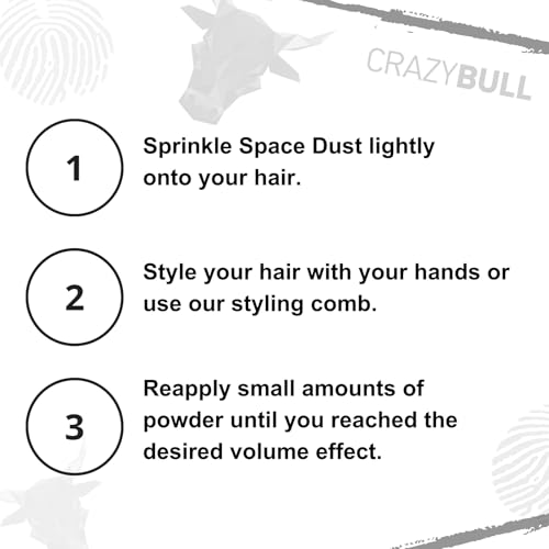 CrazyBull Space Dust Hair Texture Powder - 0.7oz Volume