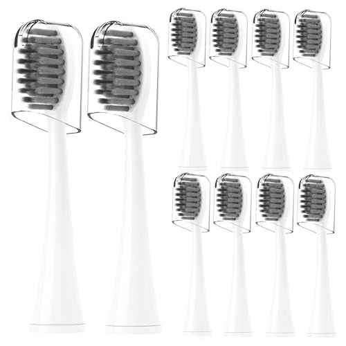 Toothbrush Heads Replacement Compatible with PRO-SYS VarioSonic V200M Electronic Toothbrush, White