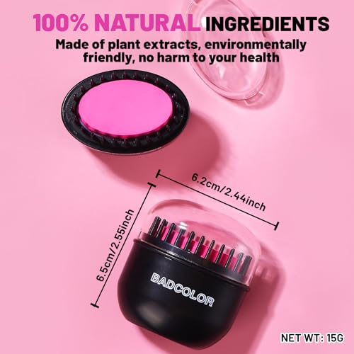 BADCOLOR Temporary Hair Chalk Comb - 7 Vibrant Colors
