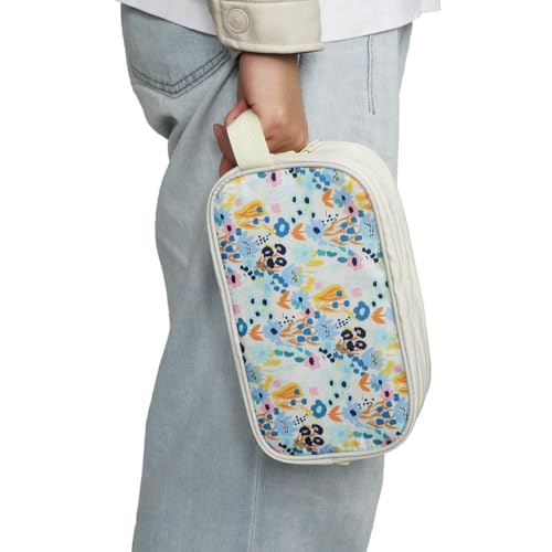 Floral Print Travel Toiletry Kit with TSA Bottles