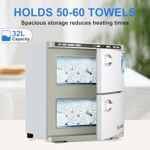 32L Hot Towel Warmer Cabinet with UV Sterilizer for Spa & Salon