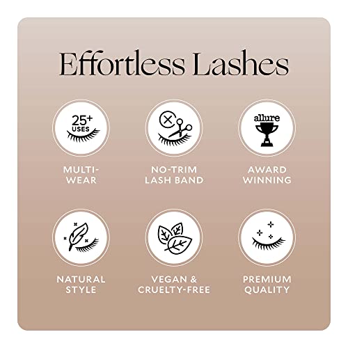 Velour Vegan Luxe Faux Mink Eyelashes, Light & Fluffy False Lash Extensions, Wear up to 20 Times, Luxurious and Natural Lashes, 100% Vegan, Soft and Comfortable, All Eye Shapes