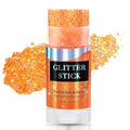 Vibrant Orange Body & Hair Glitter Stick - Waterproof Shimmer