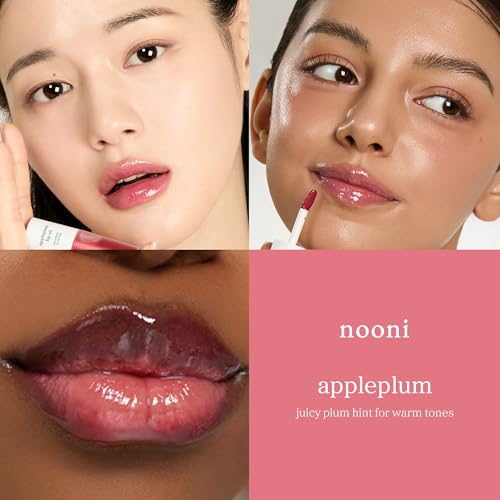 NOONI G03 Plum Lip Oil - Appleplum pH Color-Changing & Plumping Lip Gloss