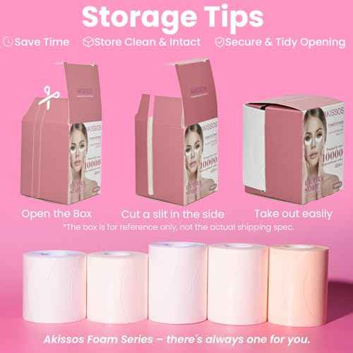 Foam Eye Pads for Eyelash Extensions | Akissos Lash Extension Pads | 125PCS Indivially Thick Soft & Anti-Slip Tools for Perfect Lash Lifts | Professional Eyelash Supplies for Salon or Daily Use