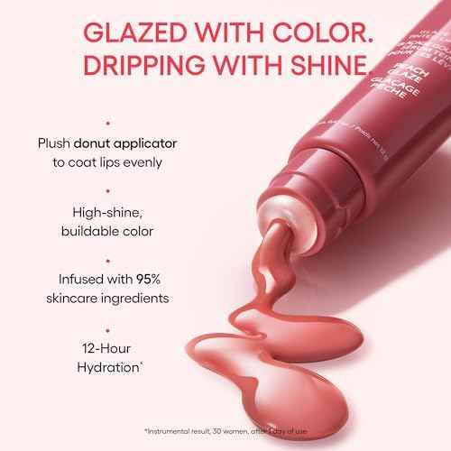 LANEIGE Peach Lip Duo: Hydrating Overnight Lip Mask & Glassy, Nourishing Lip Tint in Peach Scents