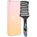 URTHEONE Curved Vented Detangling Hair Brush for All Hair Types
