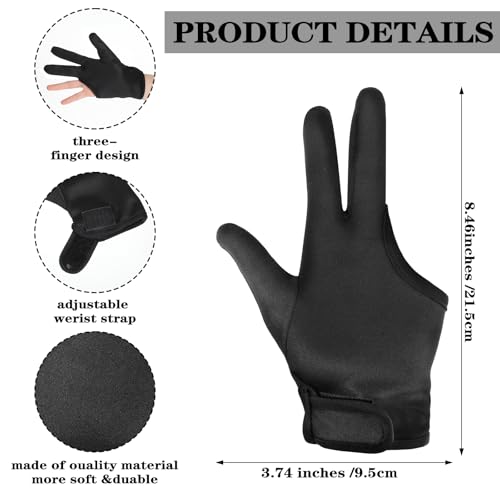 Heat Resistant 3-Finger Gloves for Hair Styling & Curling Iron