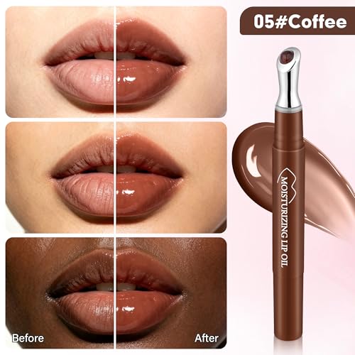 Hydrating Lip Oil with Jojoba & Shea Butter – 2 Pack