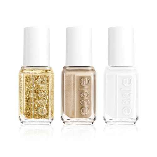 essie nail polish, vegan, holiday 3 piece gift set, 1 kit