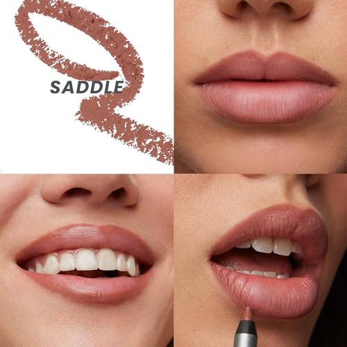 Wonderblading Lip Stain Peel Off Masque (Lovely) with 360 Contour Lipliner (Saddle)