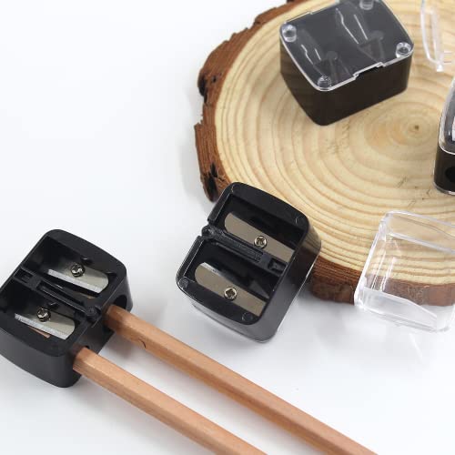 BokWin Dual Hole Cosmetic Pencil Sharpener 5-Pack for Eyeliner & Lip Liner