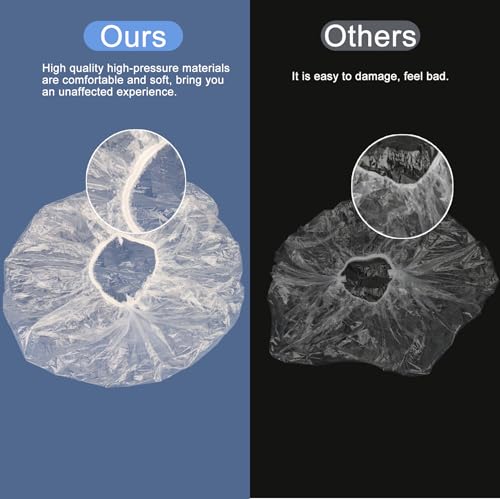 Ceizioes 150 Pack Disposable Waterproof Shower Caps Thickened Hair Bath Caps for Women Kids - Travel & Salon Use