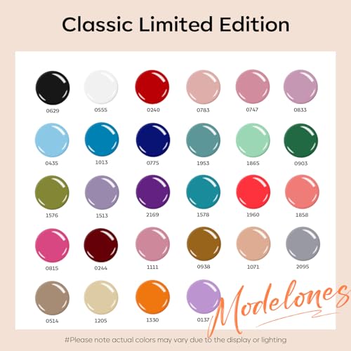 Modelones 32-Piece Glitter Gel Nail Polish Set - 28 Colors LED/UV Gel Kit