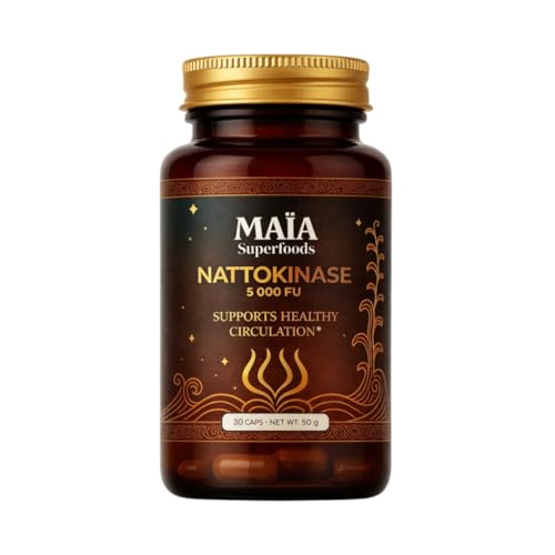 Maia Nattokinase 5000 FU - Vegan Enzyme Supplement for Heart Health