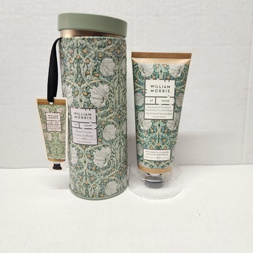 Heathcote & Ivory William Morris Patchouli & Red Berry Hand Cream Wild Tulip Tin 3.4oz
