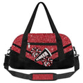 Kids Red Glitter Duffel Bag for Sports & Travel - OMFUNS