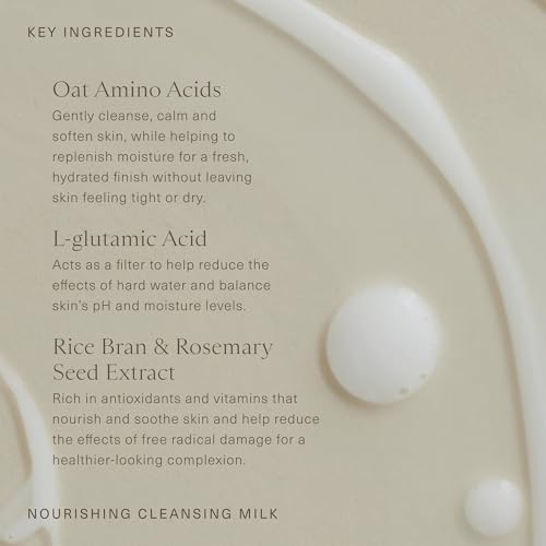 Oak Essentials Hydrating Cleansing Milk - Oat & Rice Bran Face Cleanser, 5 fl oz