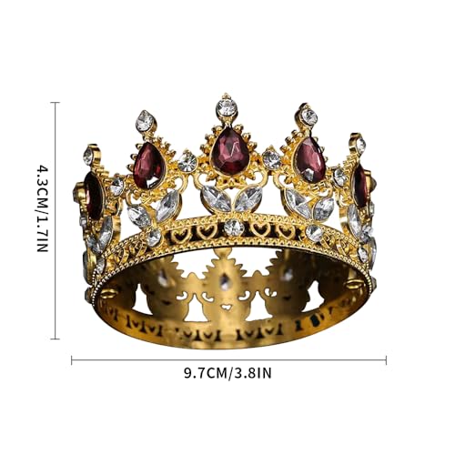 Elegant Royal Queen Crown for Women - Crystal Rhinestone Tiara