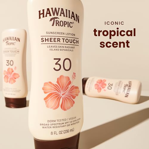Hawaiian Tropic Sheer Touch SPF 30 Sunscreen Lotion, 8 Oz