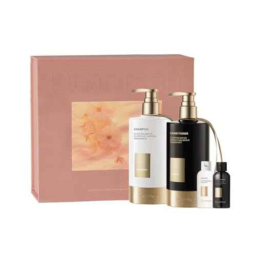 Dear Irean Shampoo and Conditioner Set, Fluffy Fragrance Hair Care For Dry&Damaged Hair, Paraben-Free Shampoo and Conditioner for Women&Men-Made with Keratin, Gifts for Birthday/Christmas (12.4oz x2)