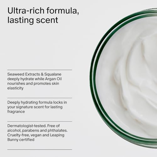 Salt & Stone Body Cream for Women & Men Bergamot & Hinoki 6.7 fl oz - Hydrating & Scented