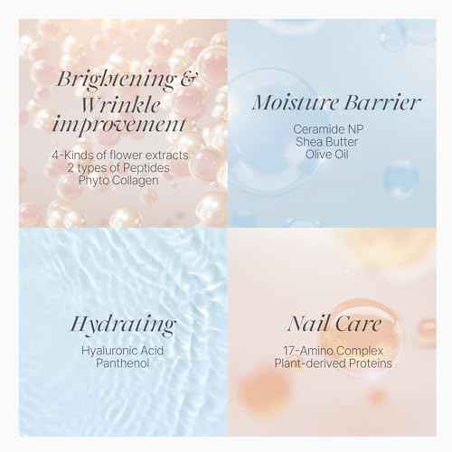 koelf PETITFEE Rose Petal Satin Hand Mask (5pairs) - Intensive Nourishing, Moisturizing Gloves, Rose Scented Hand Repair Masks with Peptide, Collagen, Shea Butter for Silky Smooth Hand, Hand Treatment