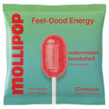 Mollipop Watermelon Lollipops with Yerba Mate & Collagen - 20 Pack