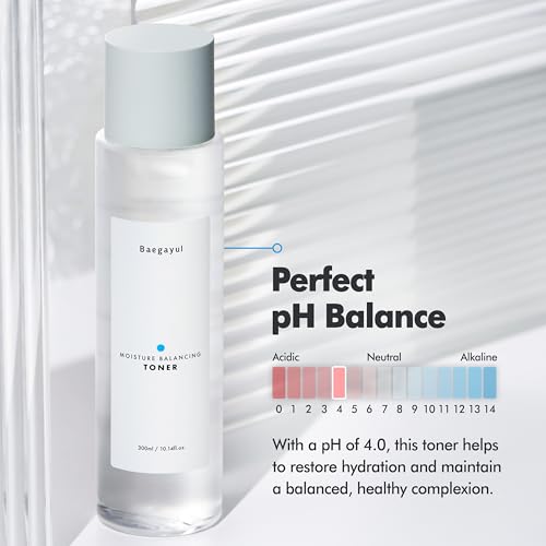 Moisture Balancing Face Toner ? Hydrating Korean Toner for Sensitive Skin with Low pH, CICA & Ceramide, PHA and Job¡¯s Tears Extract, Plumping & Calming K-Beauty Skincare (10.14 fl oz)
