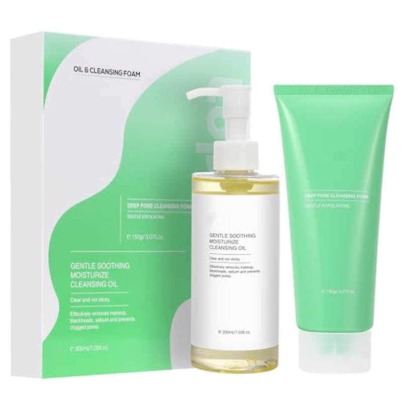 Gihen Cleansing Oil & Facial Cleanser Set - 200ml, All Skin Types