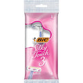 BIC Silky Touch 3 Women's Disposable Razors, With 3 Blades, Pretty Pastel Razor Handles, 1 Count Value Pack of Shaving Razors