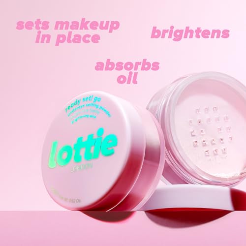 Lottie London Setting Powder | Brightening Pink Hyaluronic Acid