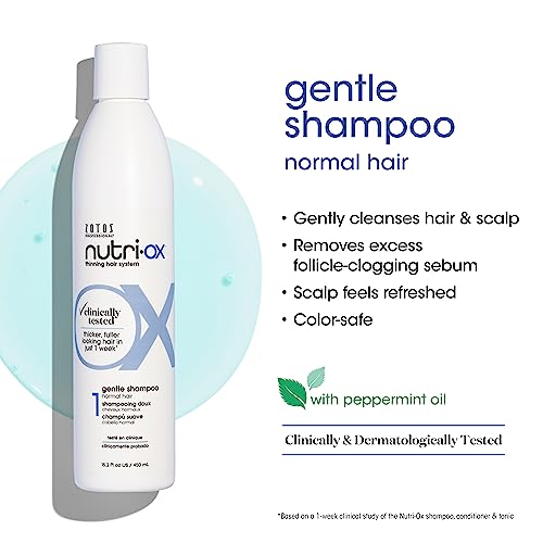 NUTRI-OX Gentle Shampoo for Thinning Hair | Thicker Fuller-Looking