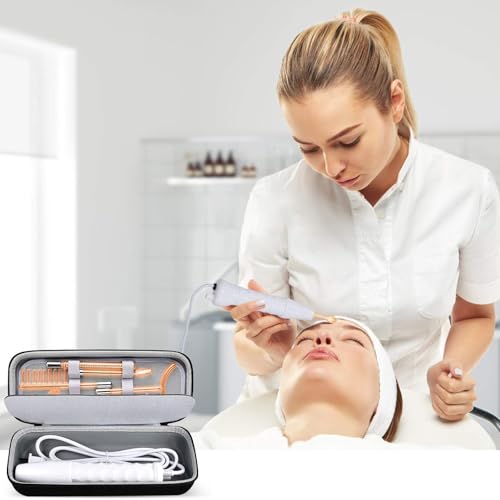 High Frequency Facial Wand Case with 6 Neon & Argon Wands