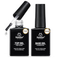 Beetles 2Pcs No Wipe Gel Top Coat and Base Coat Set - High Gloss Clear
