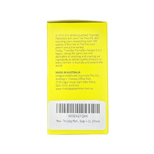 Thursday Plantation. Tea Tree Skin Care Soap. 4 Oz. (3 Pack)