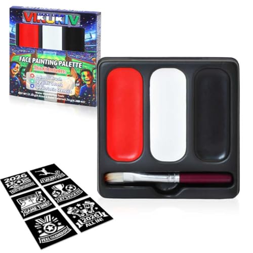 3-Color Face Paint Set for Body & Cosplay