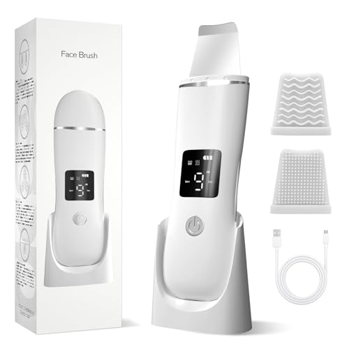 Face Scrubber Skin Spatula - Blackhead Remover with 4 Modes, Pore Extractor Face Spatula Deep Cleansing for Facial Skincare Women Gift