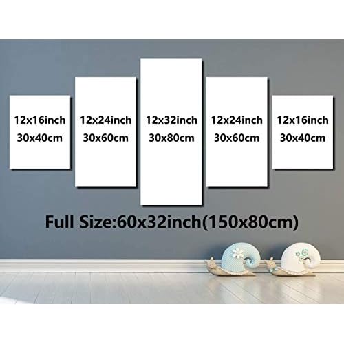 Facial Spa Massage Wall Art Skin Care Wall Decor Relaxing Spa Picture Canvas Prints Bathroom Poster Painting Framed Beauty Salon Home Living Room Decoration Ready to Hang(60''Wx32''H)