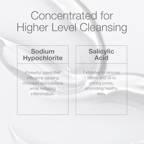 CLn¢ç ProStrength Wash - PH-Balanced and Formulated for Daily Use with Salicylic Acid to Cleanse and Exfoliate Normal to Oily Skin for Men and Women with Body Odor, 8 fl oz.